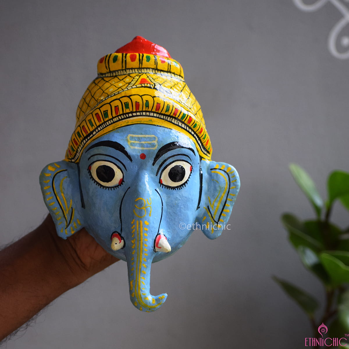 Ganesha Cheriyal Mask - 7"