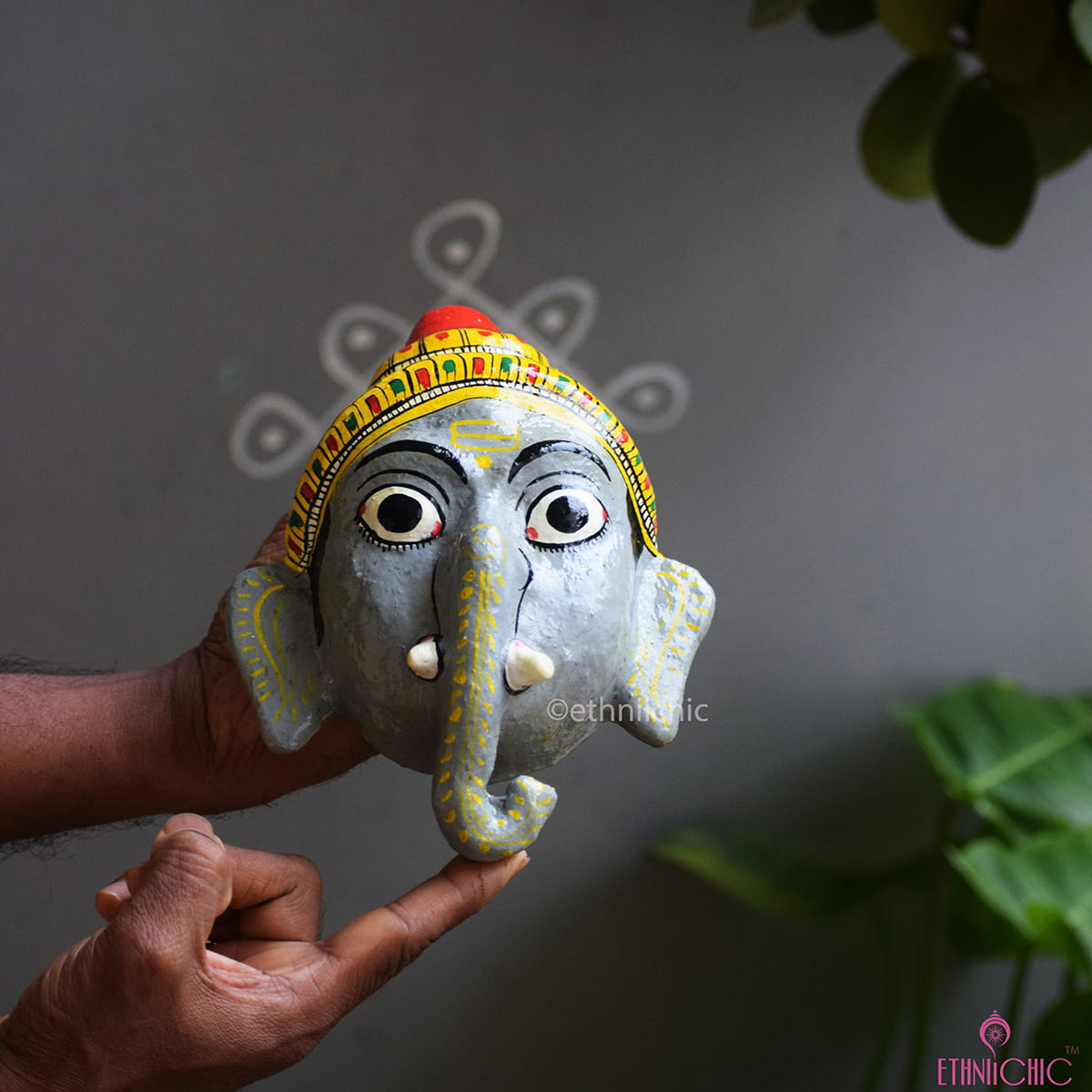 Ganesha Cheriyal Mask - 7"
