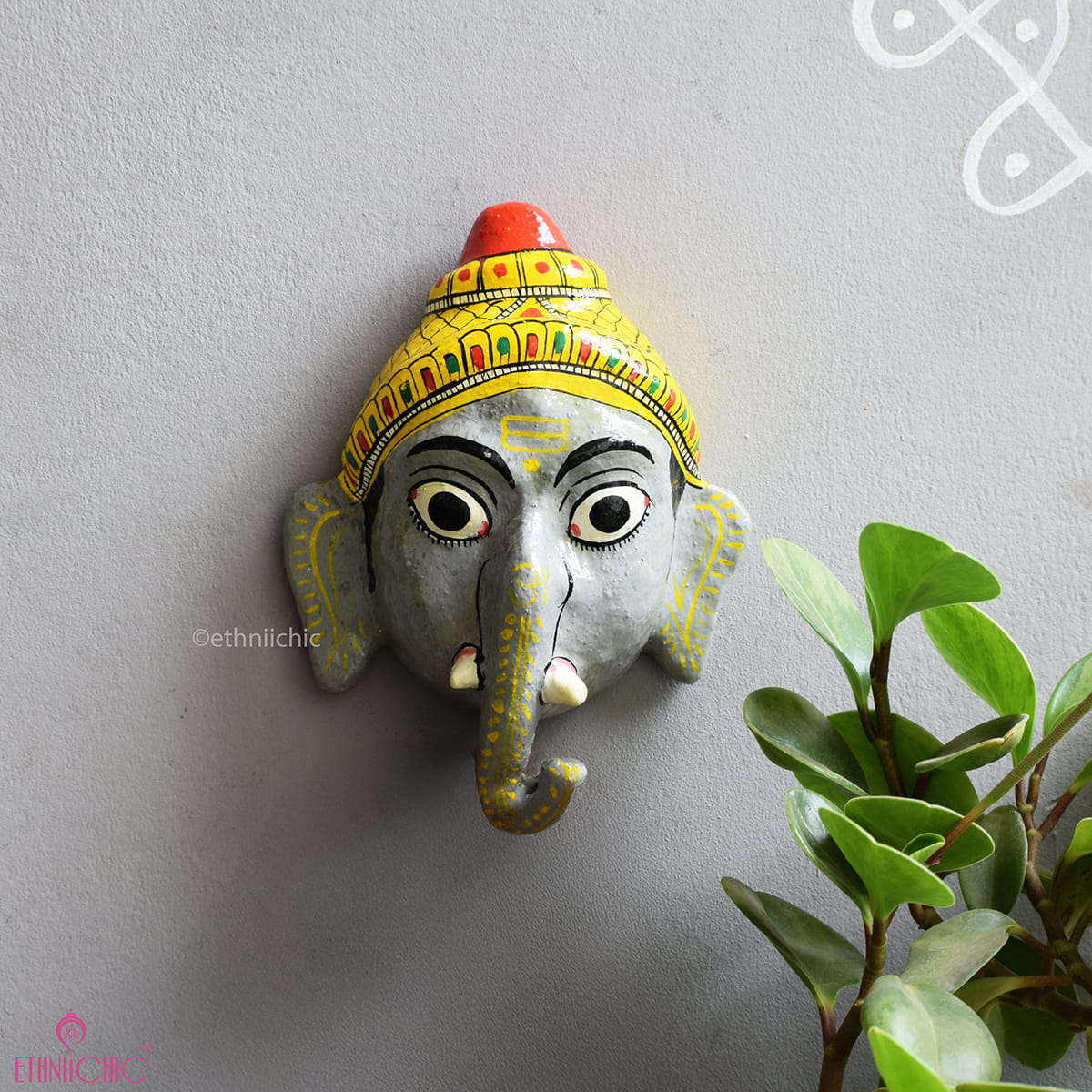 Ganesha Cheriyal Mask - 7"