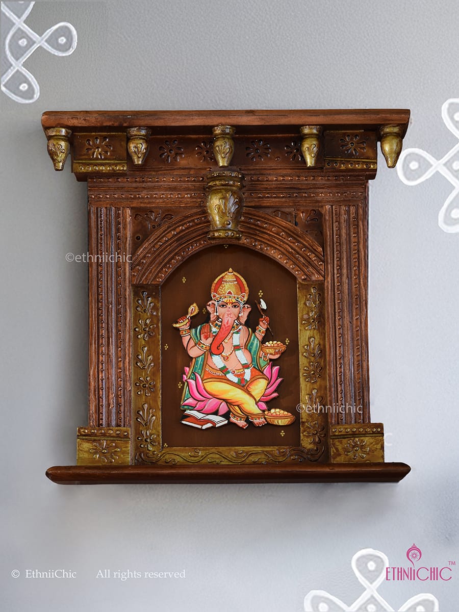 Wall Mounting Ganesha Jharoka Frame