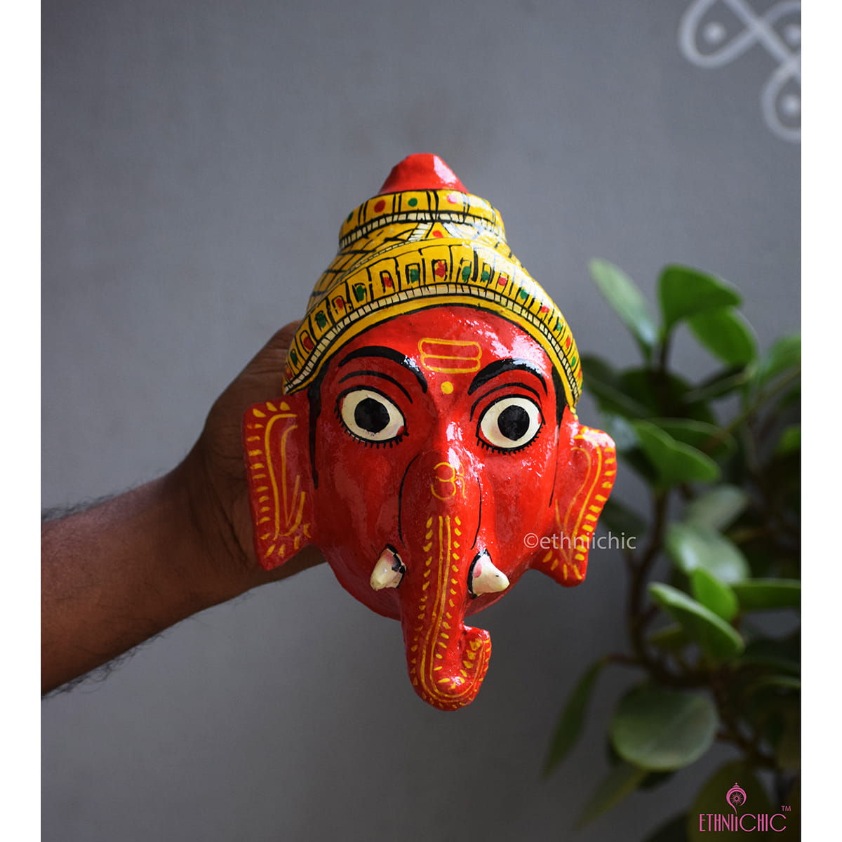 Ganesha Cheriyal Mask - 7"