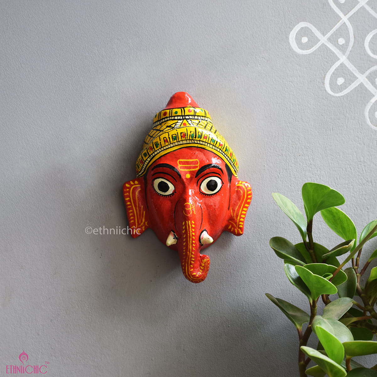 Ganesha Cheriyal Mask - 7"