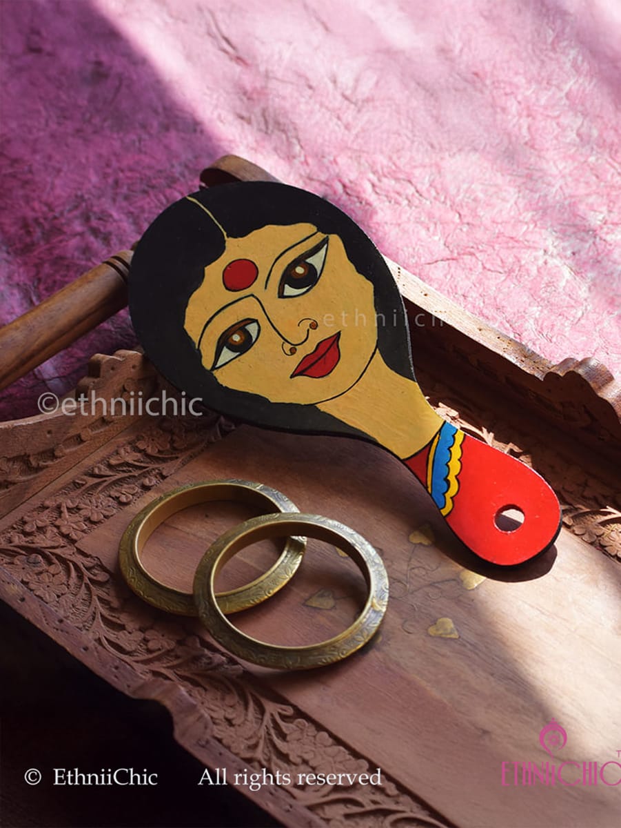 Hand Painted Hand mirror 1