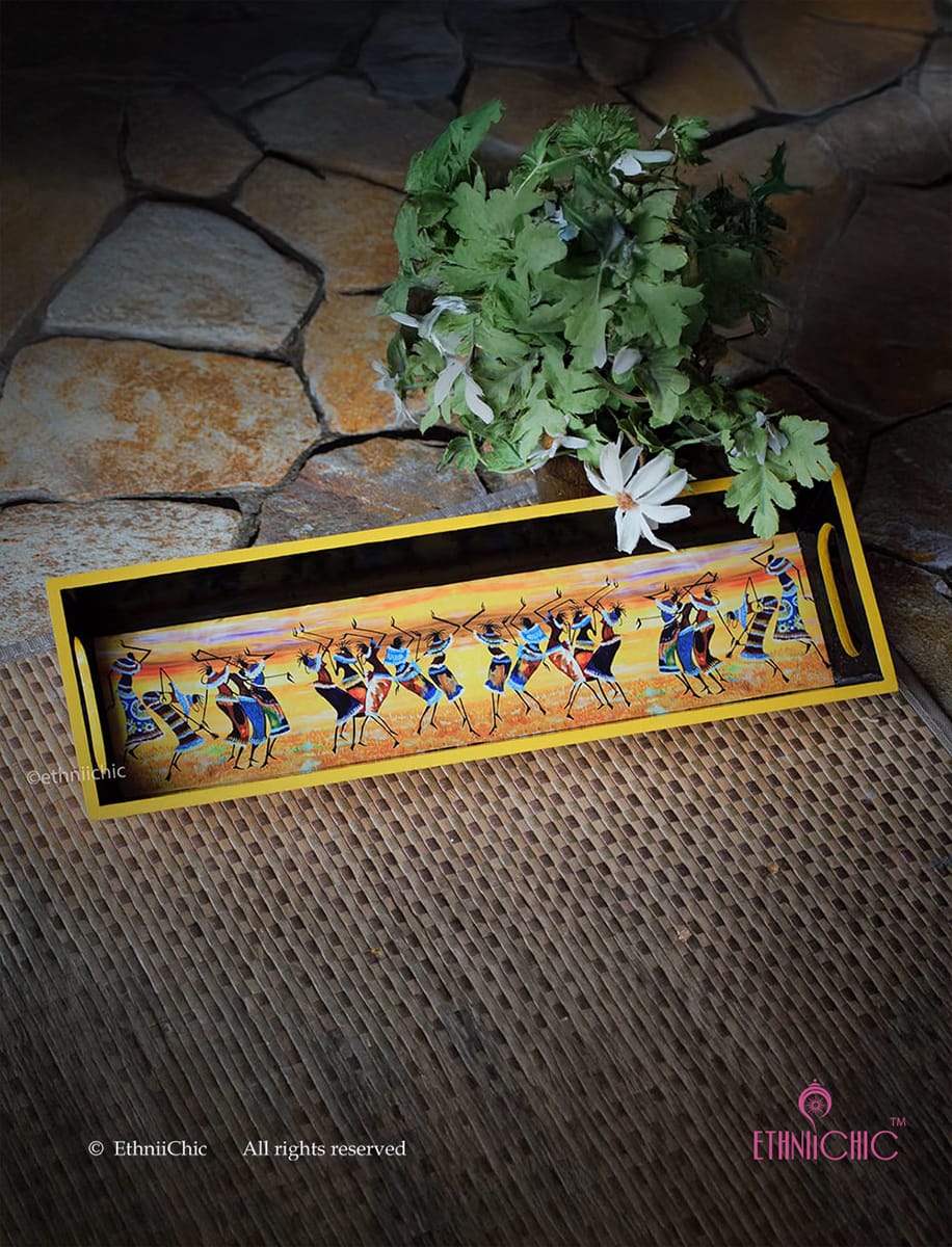 Narrow Tray - African Dance