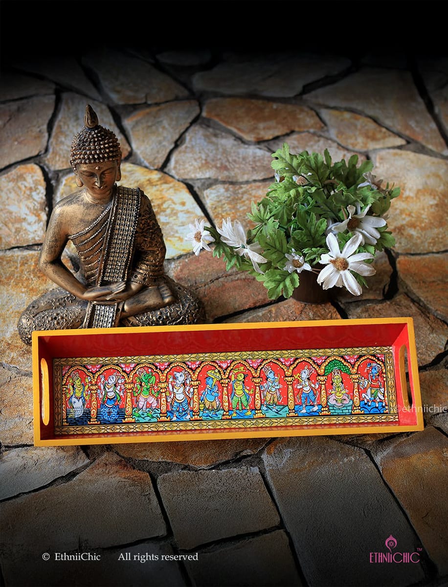 Narrow Tray - Dashavatharam