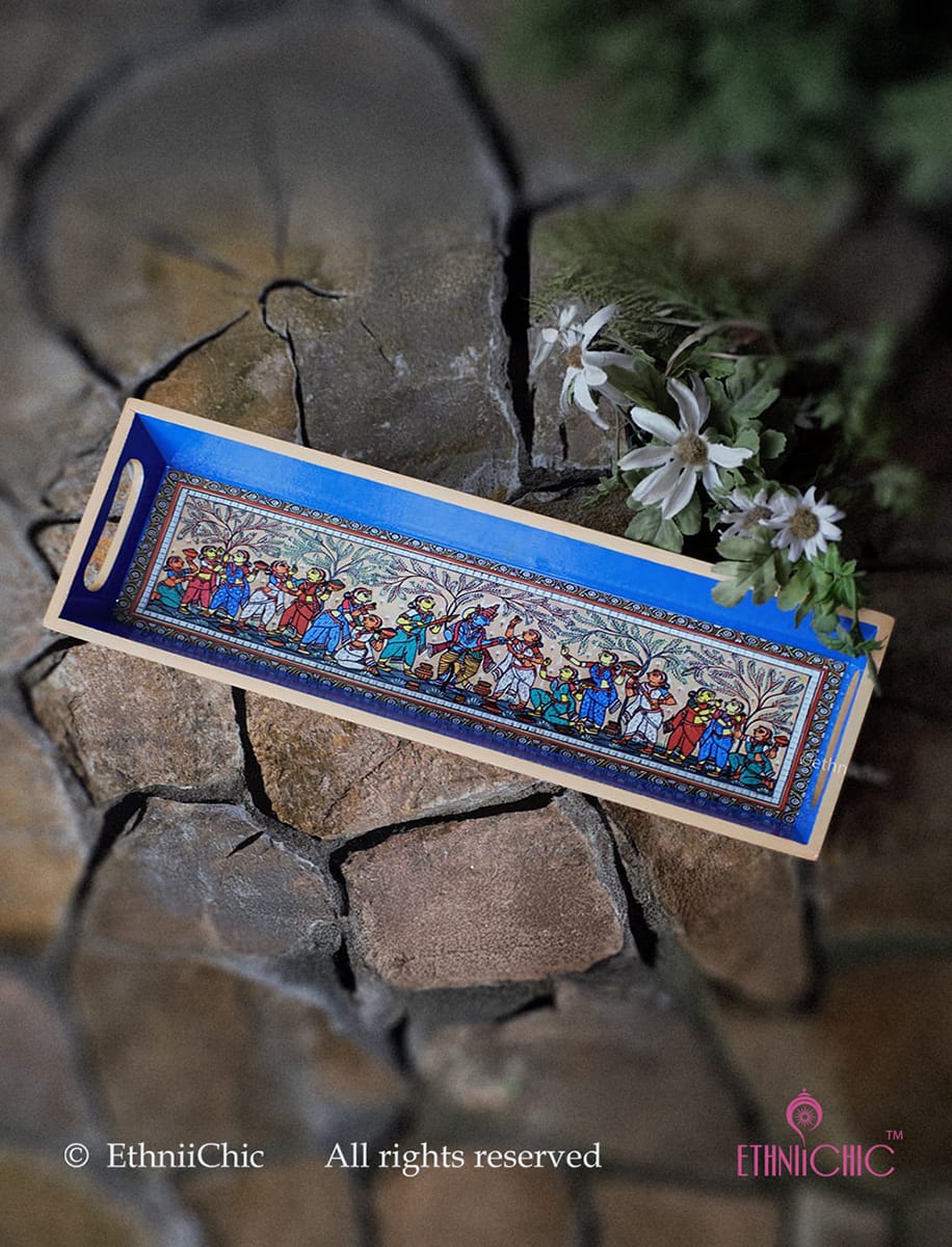 Narrow Tray - Pattachitra Holi