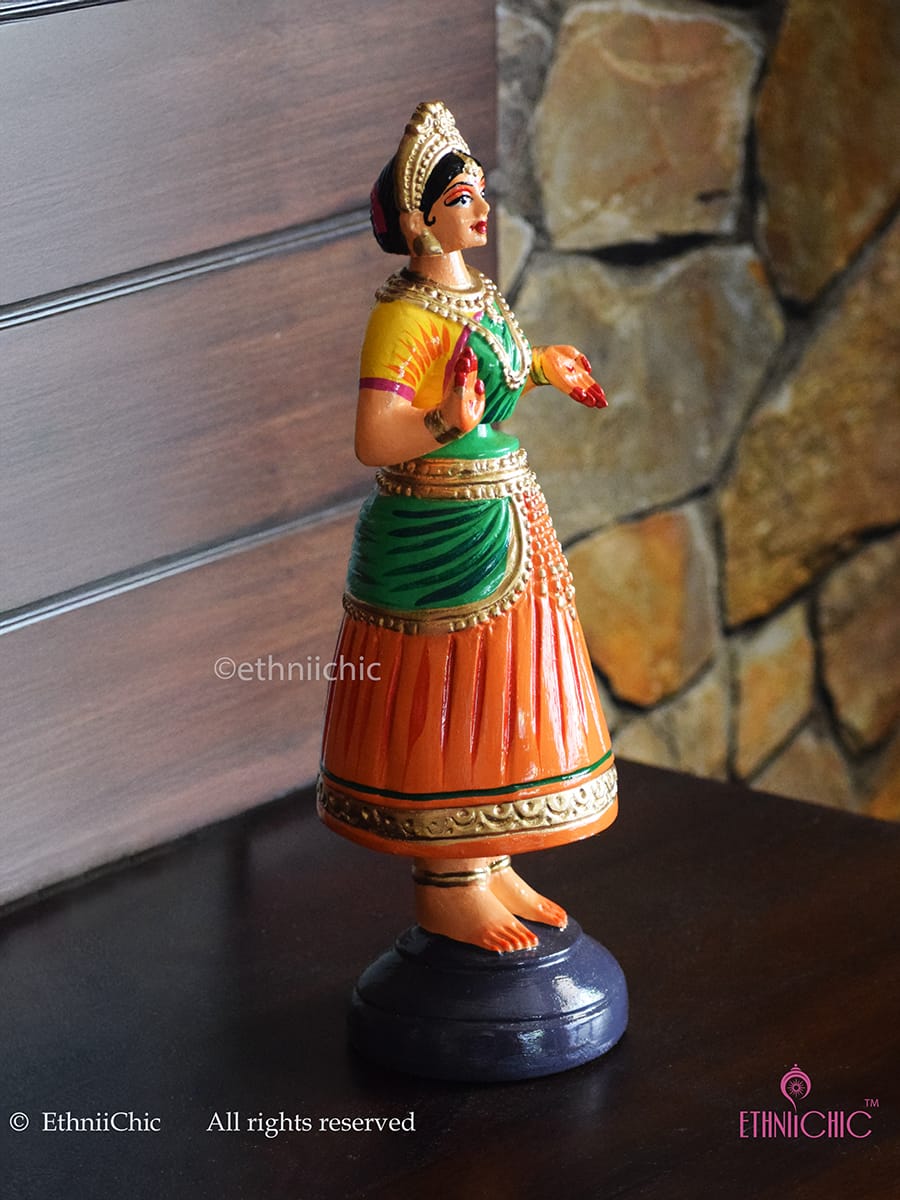 Dancing Thanjavur Doll - Orange