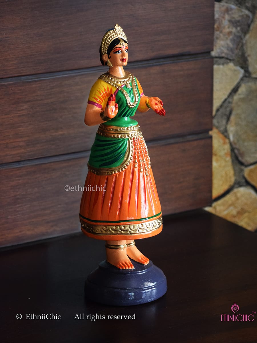 Dancing Thanjavur Doll - Orange