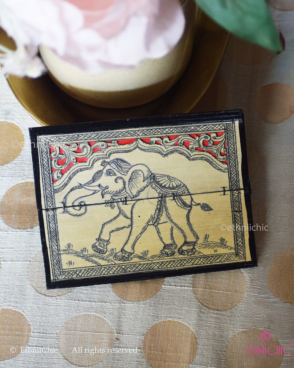 Tala Patra Pattachitra Hand-Painted Fridge Magnet – Elephant