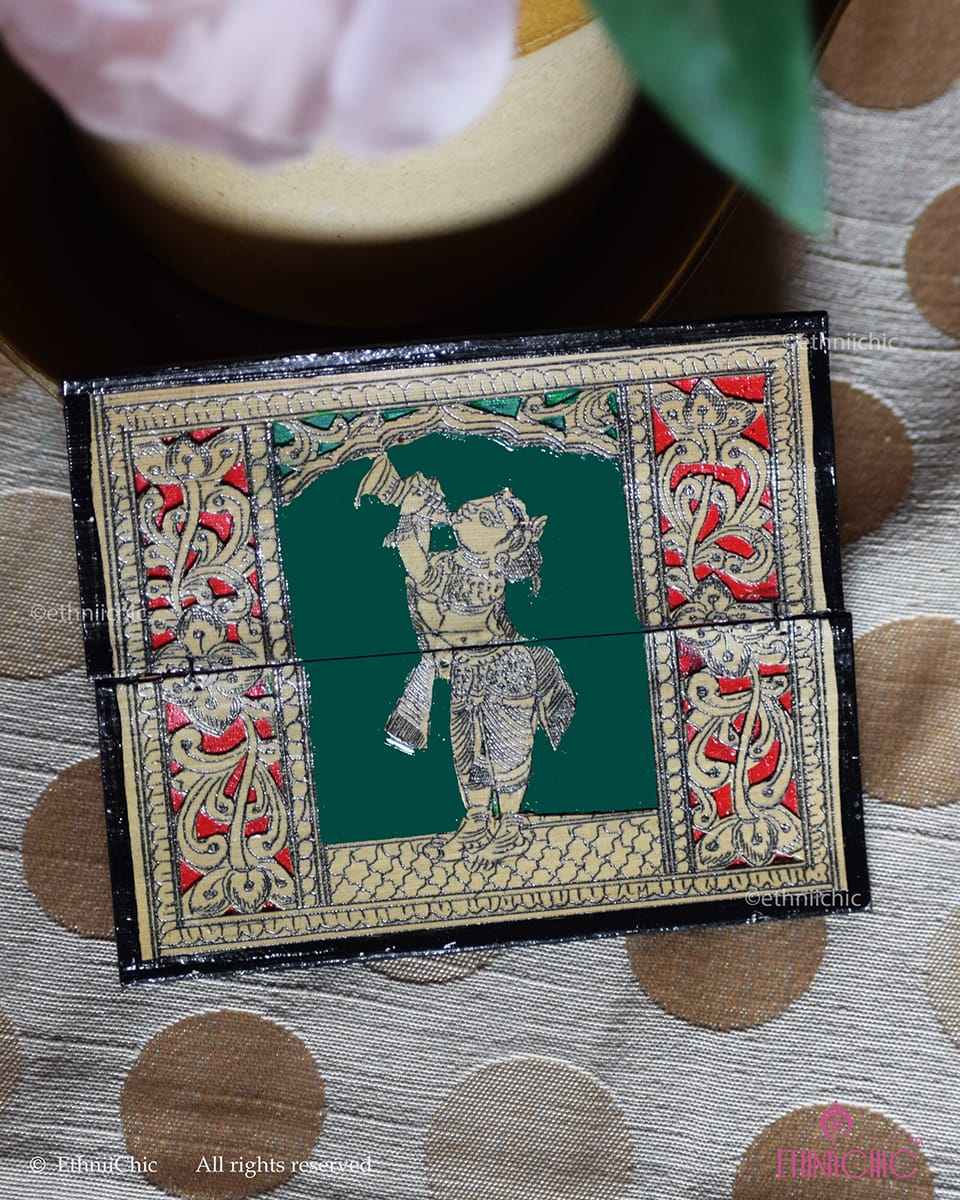 Tala Patra Pattachitra Hand-Painted Fridge Magnet – Dancer