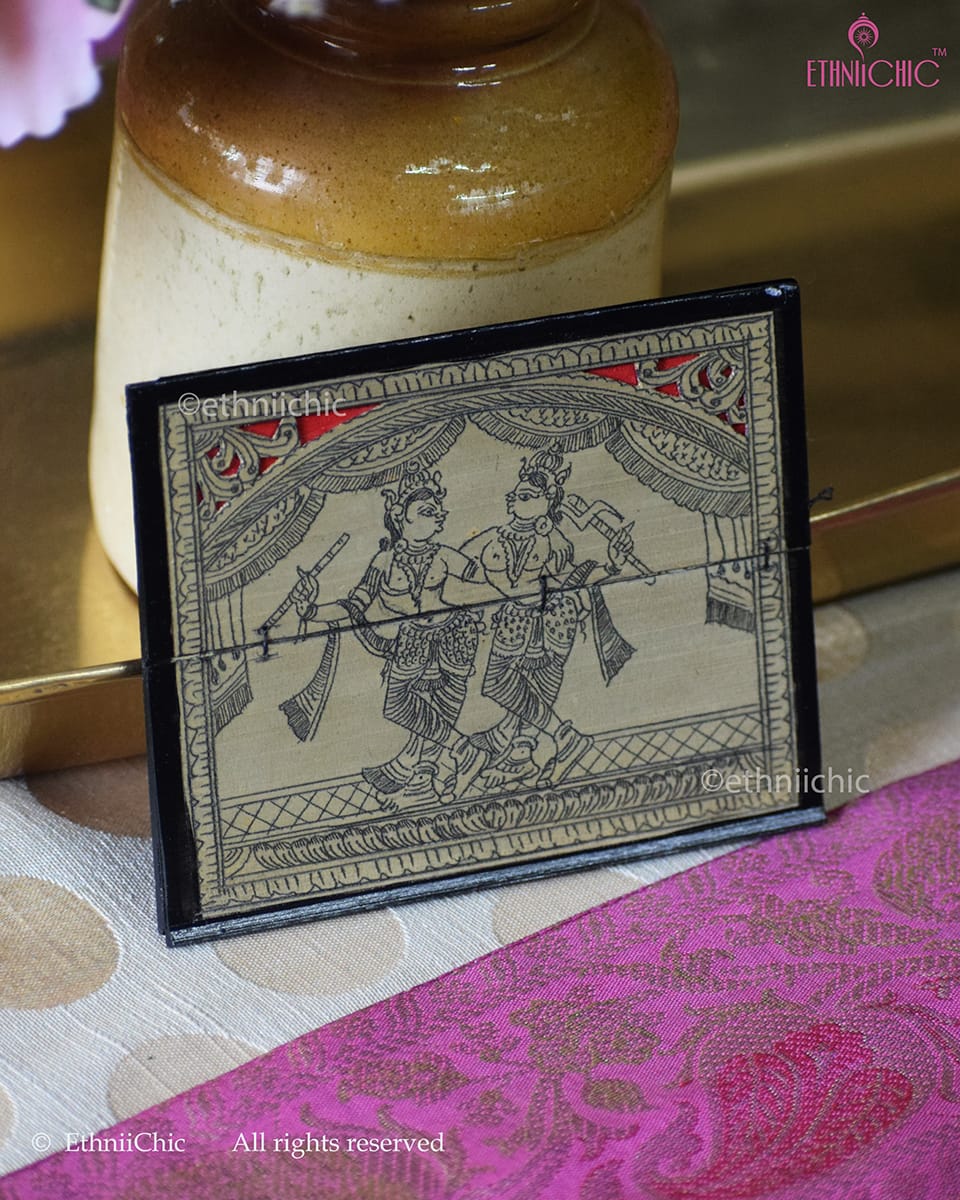 Tala Patra Pattachitra Hand-Painted Fridge Magnet – Krishna Balram