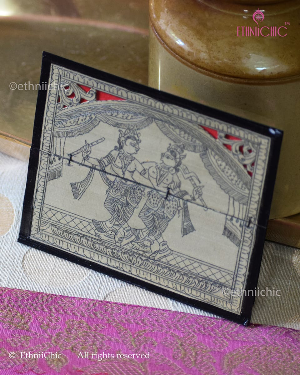 Tala Patra Pattachitra Hand-Painted Fridge Magnet – Krishna Balram