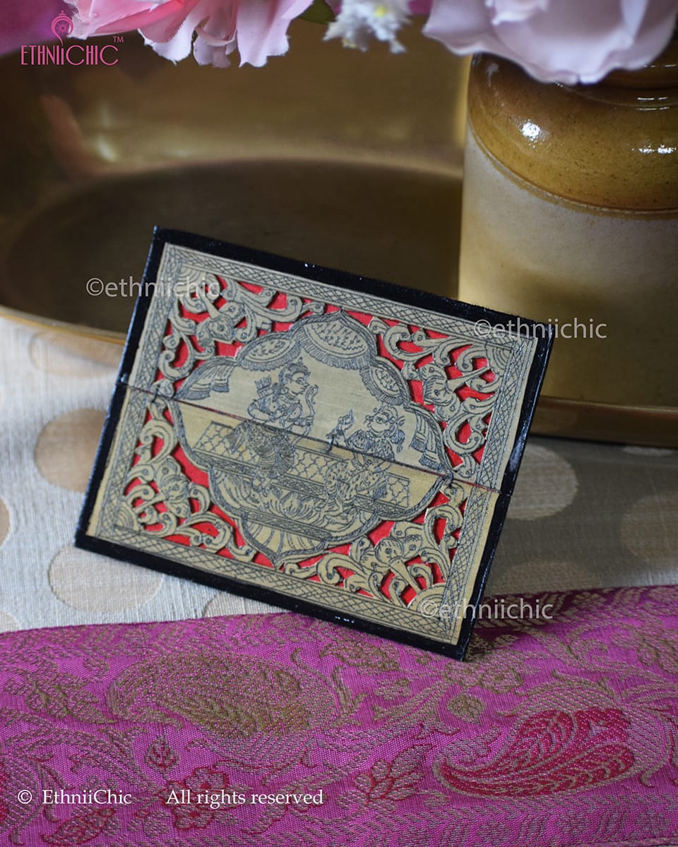 Tala Patra Pattachitra Hand-Painted Fridge Magnet – Ram Sita