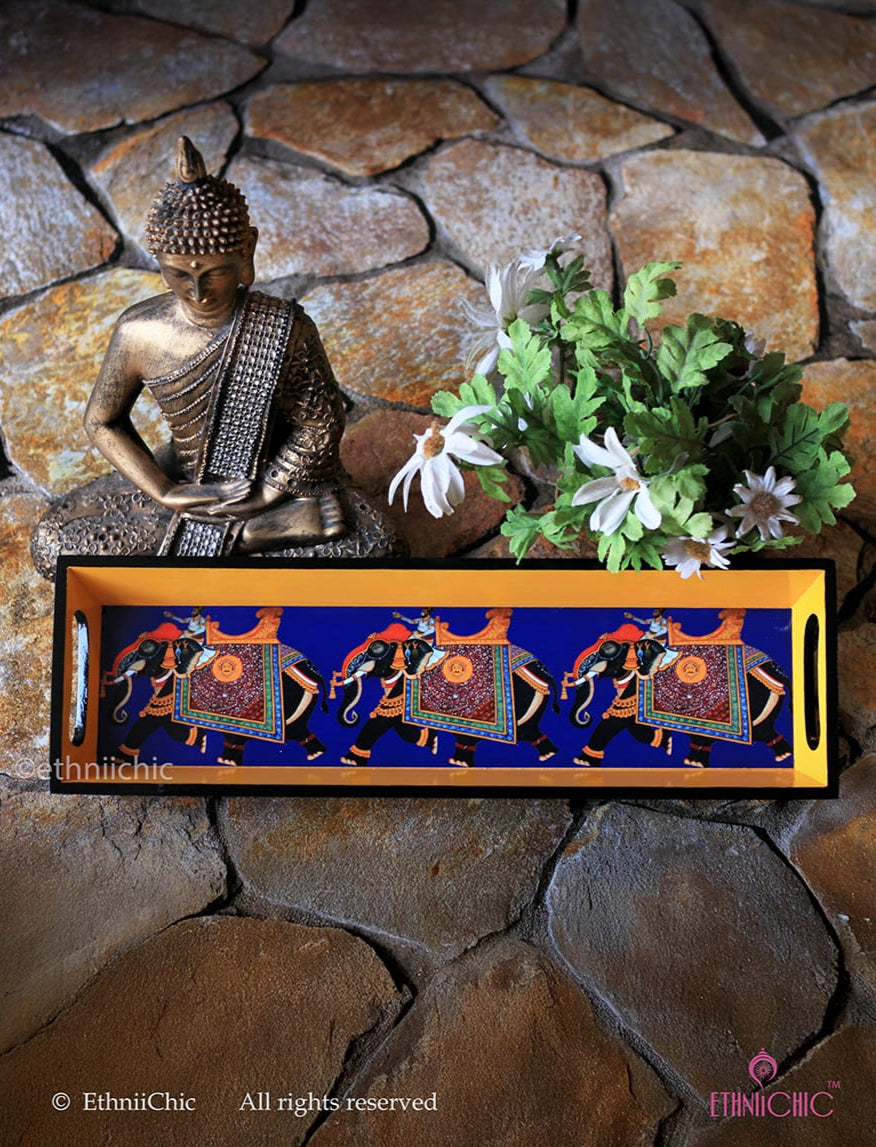 Narrow Tray - Rajasthani Elephant
