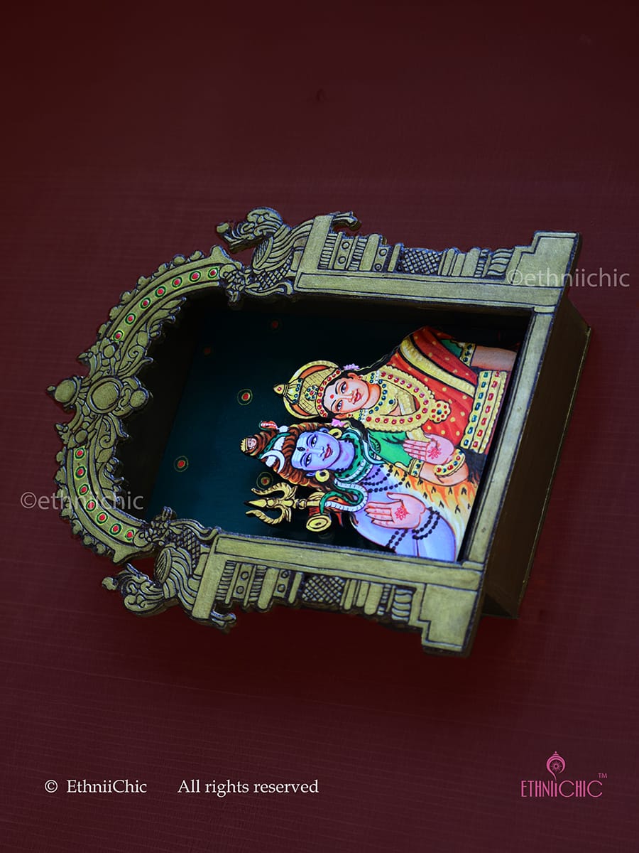 Wall Mounting Frame of Shiv Parvathy