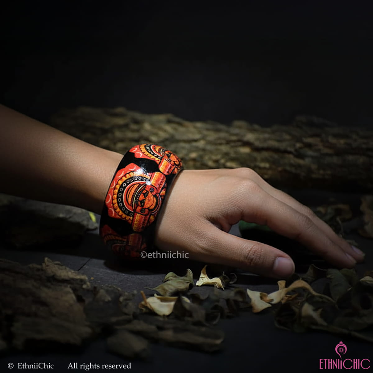 Theyyam Hand crafted Wooden Bangle 1