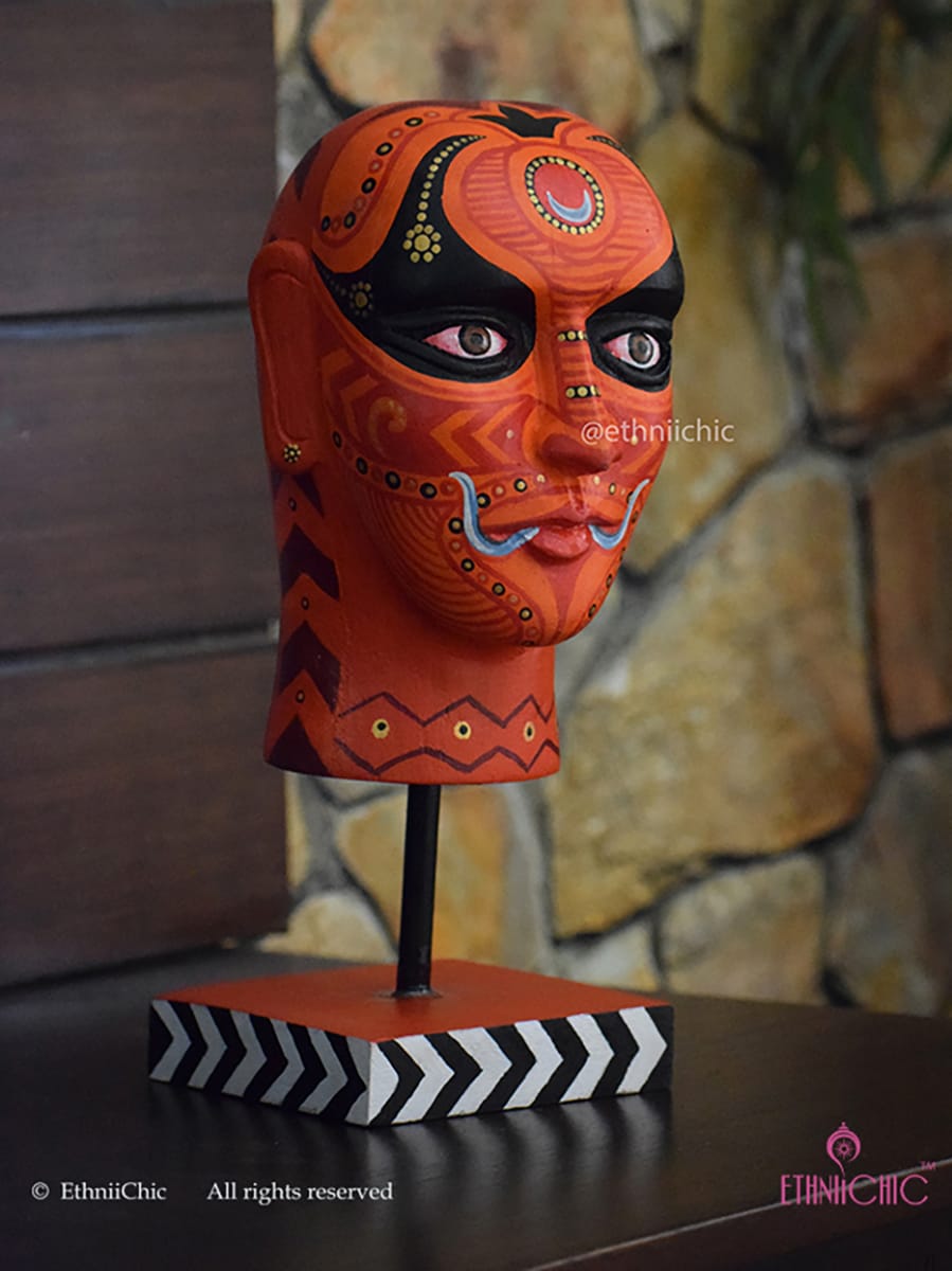 Theyyam Head with stand 3