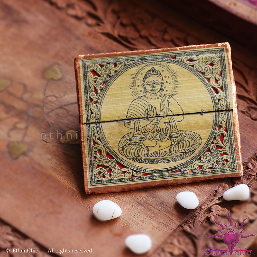 Pattachitra Buddha Fridge Magnet image 0