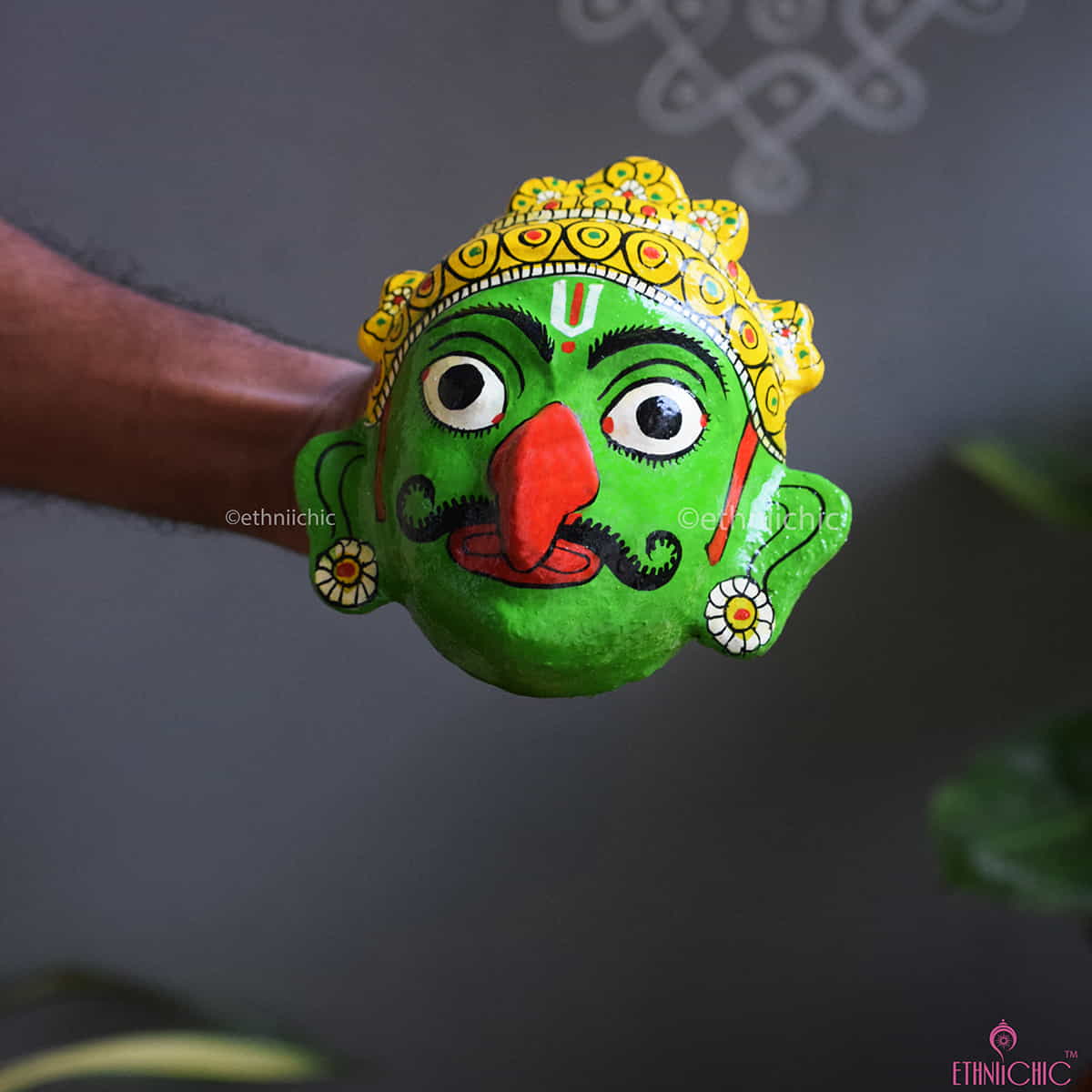 Garuda Cheriyal Mask - 6.5" image 0