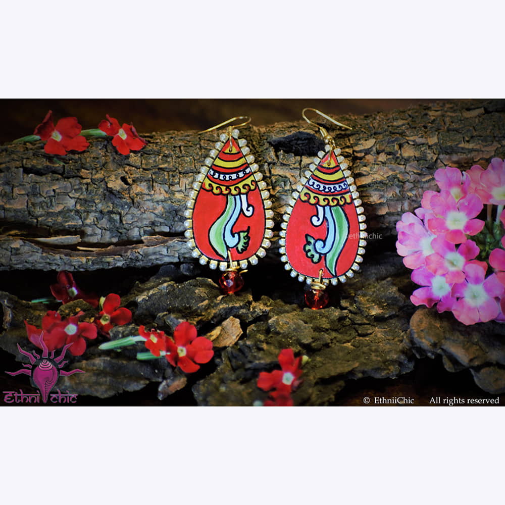 Hand painted earrings - 8 image 0