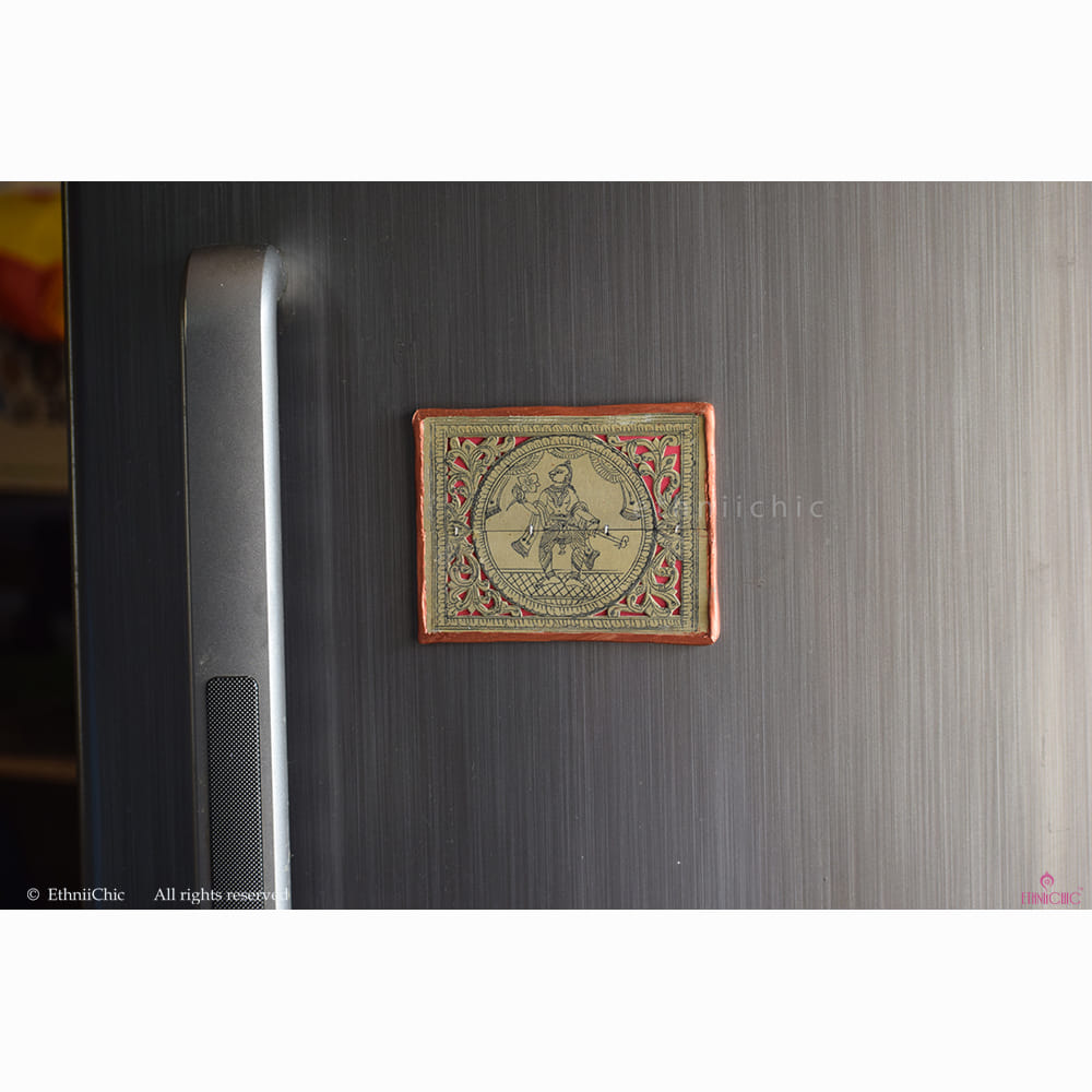 Pattachitra Parshuram Fridge Magnet image 1