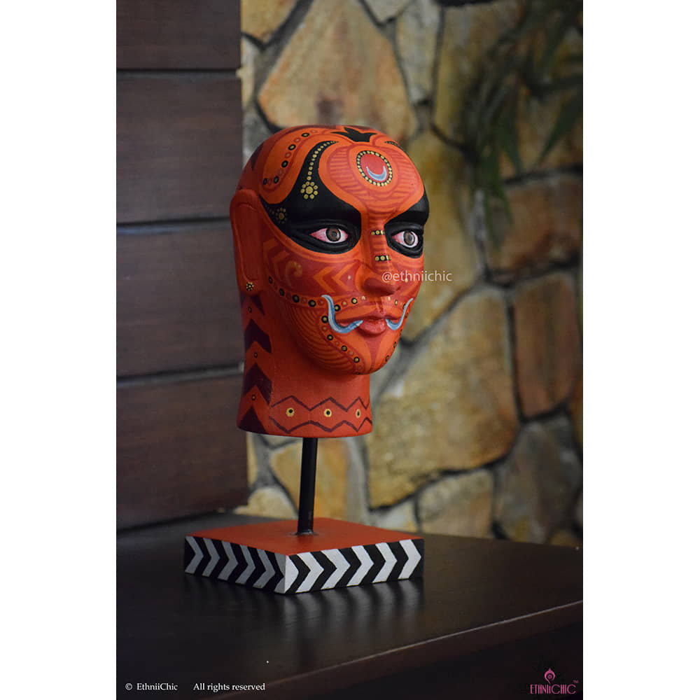 Theyyam Head with stand 3 image 0