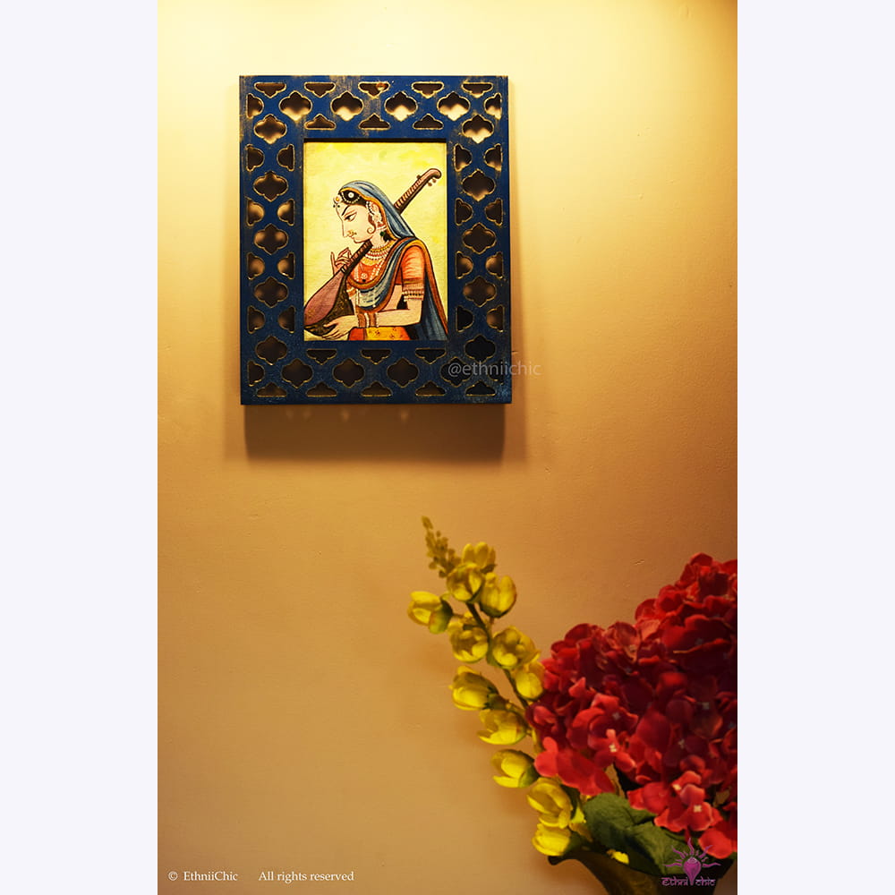 Hand painted Frame 2-in-1 Decor - Meera image 1