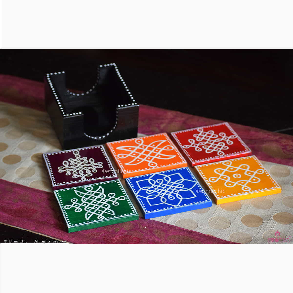 Coasters - Kolam Art image 1