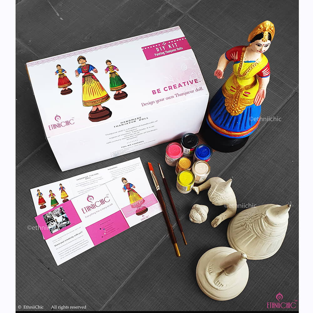 Thanjavur Doll Painting DIY Kit image 0