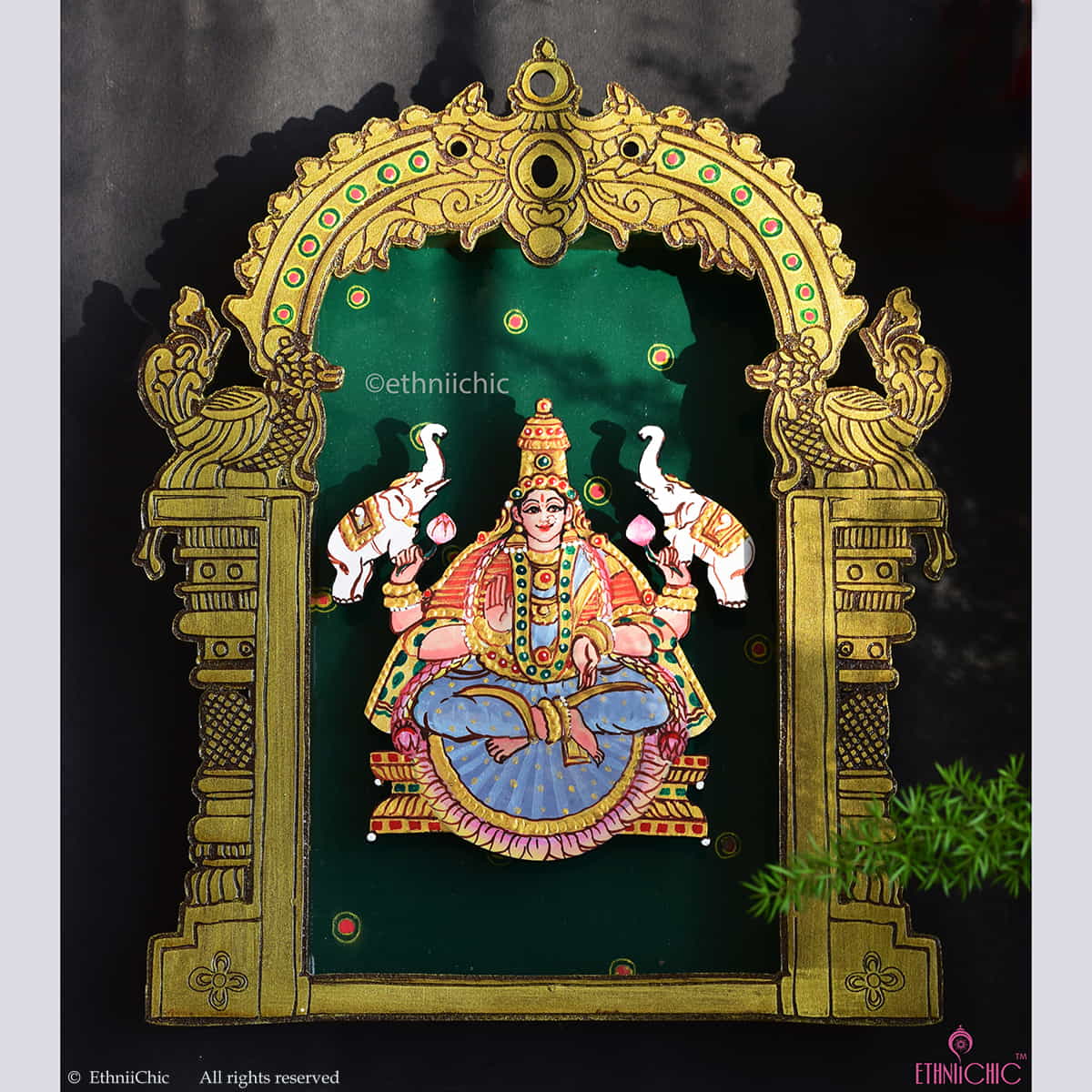 Wall Mounting Frame of Gajalakshmi image 0