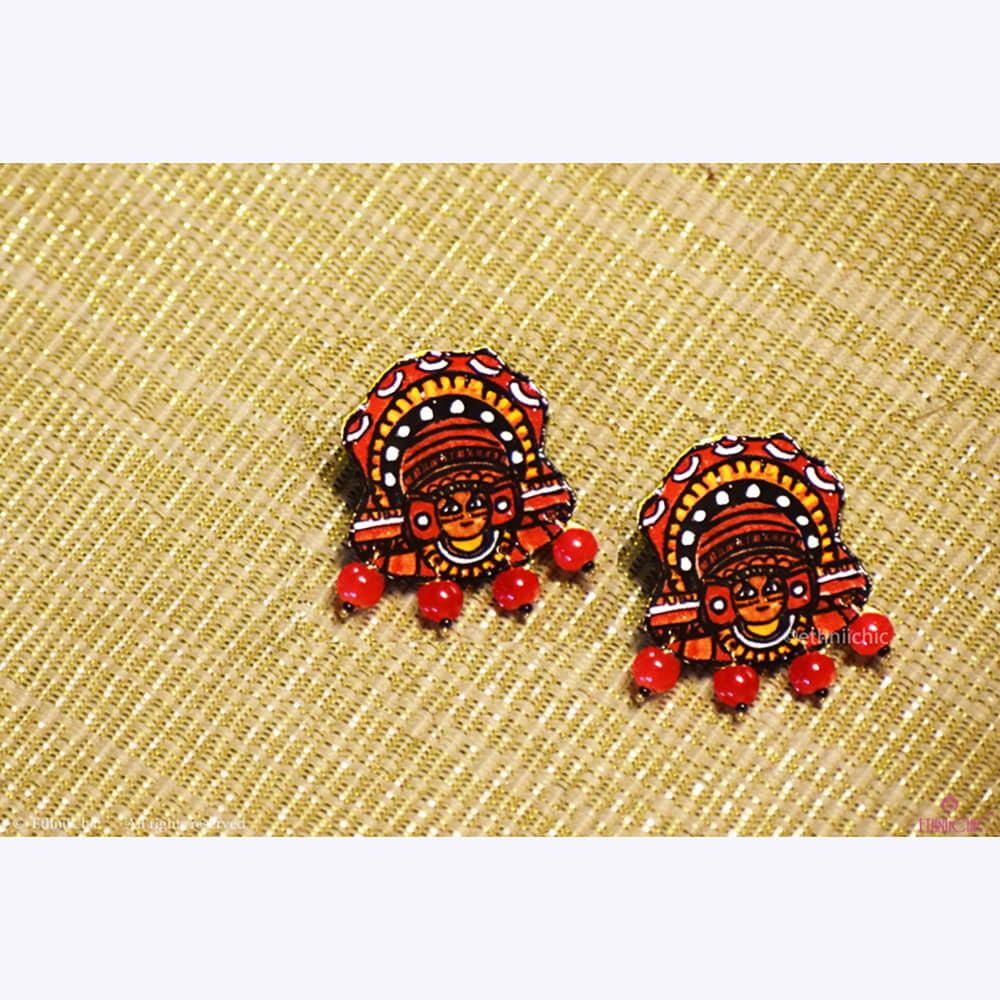 Handcrafted Thaiyam studs 3 image 0