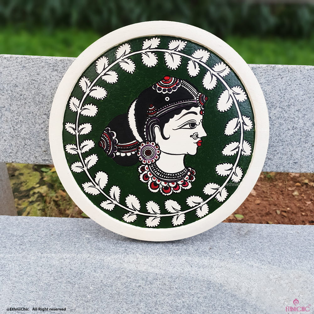 Devi Handpainted Wall Plate - 10" image 0