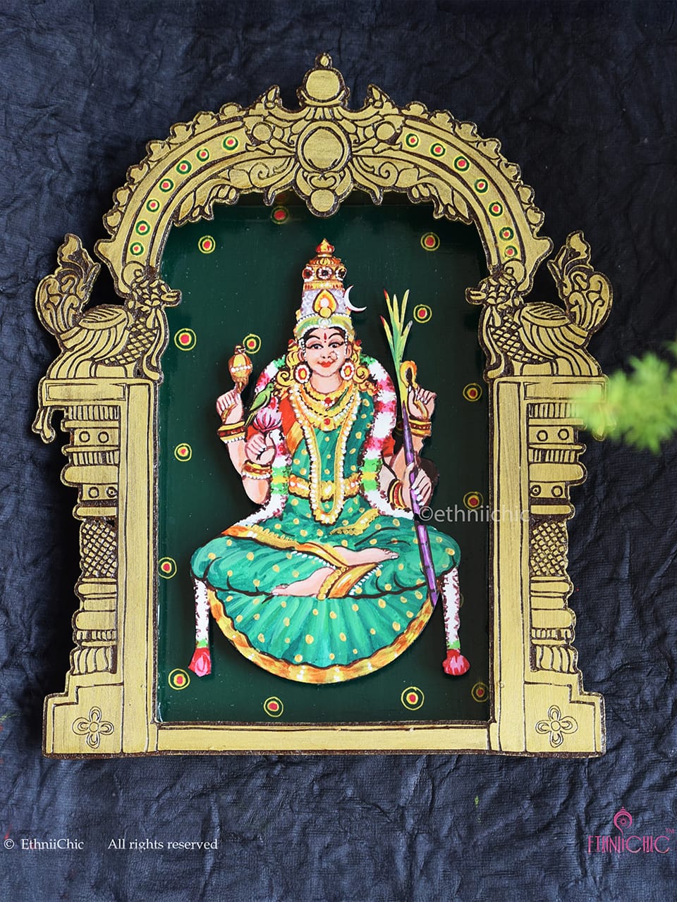 Wall Mounting Frame of Goddess Kamakshi
