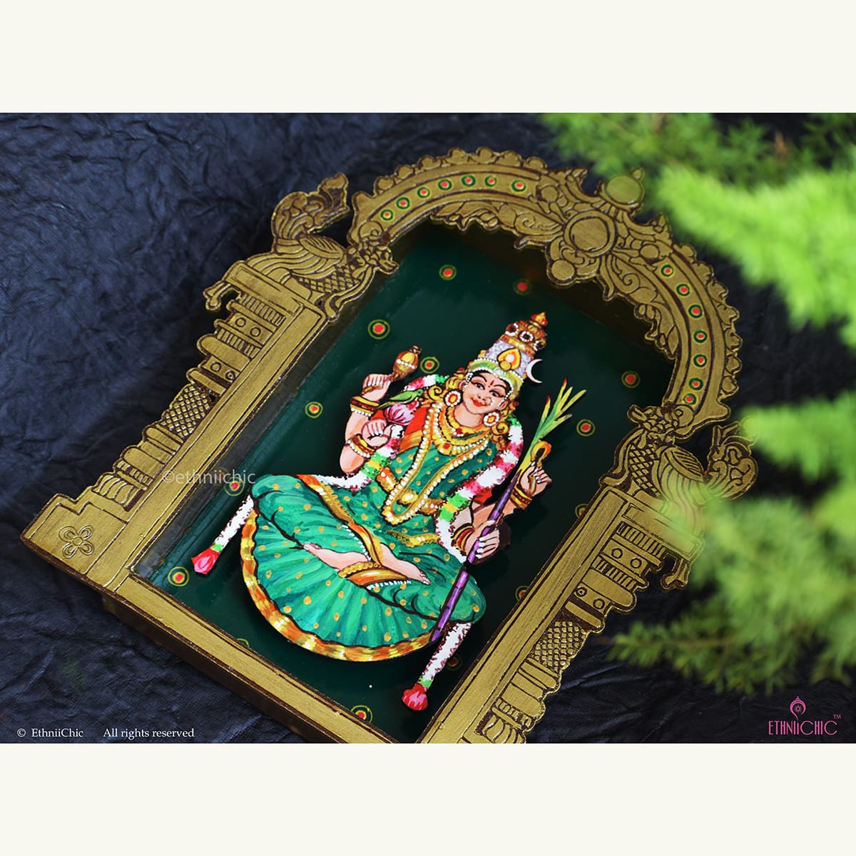 Wall Mounting Frame of Goddess Kamakshi