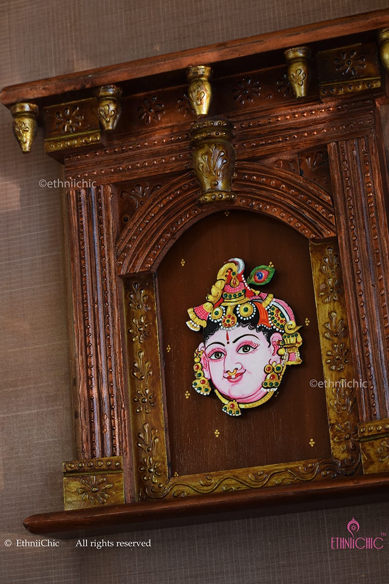 Wall Mounting Krishna Jharoka Frame