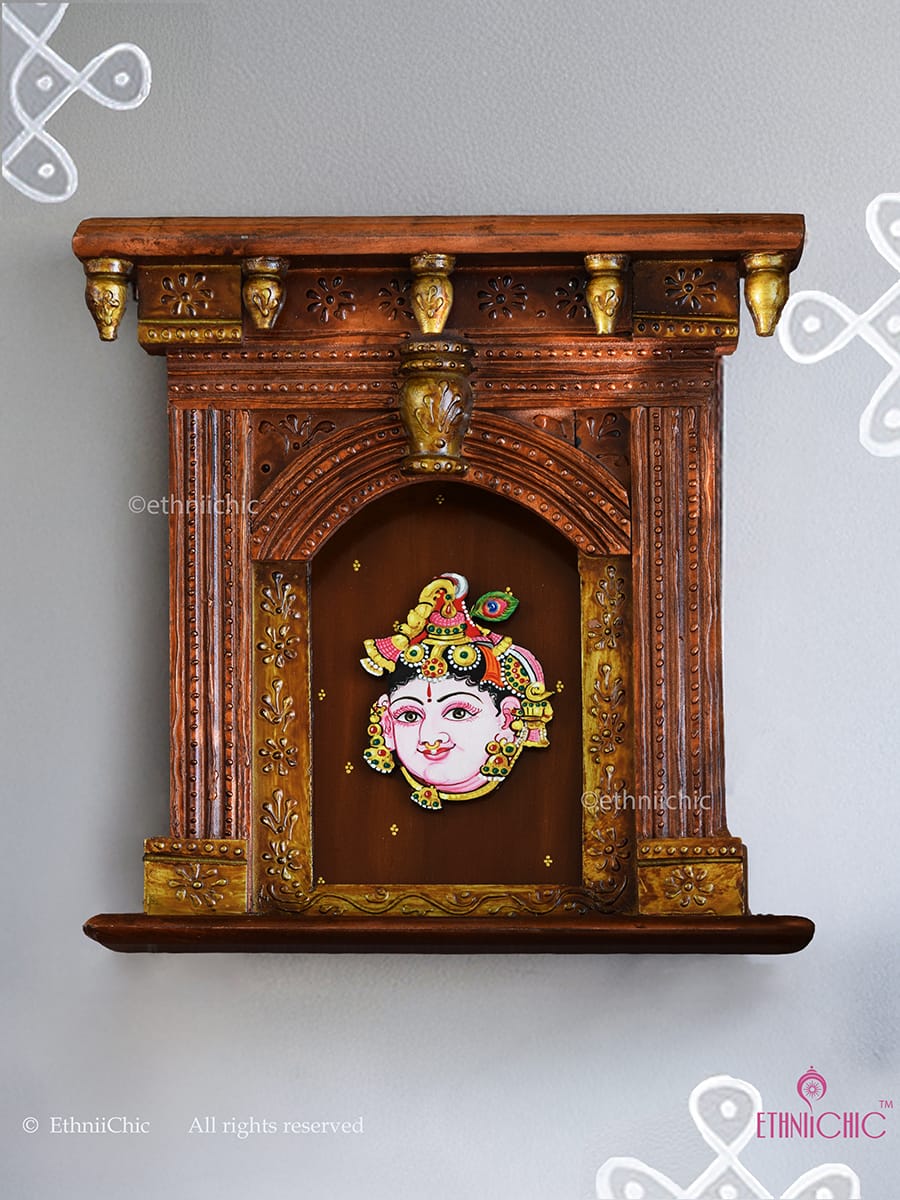 Wall Mounting Krishna Jharoka Frame