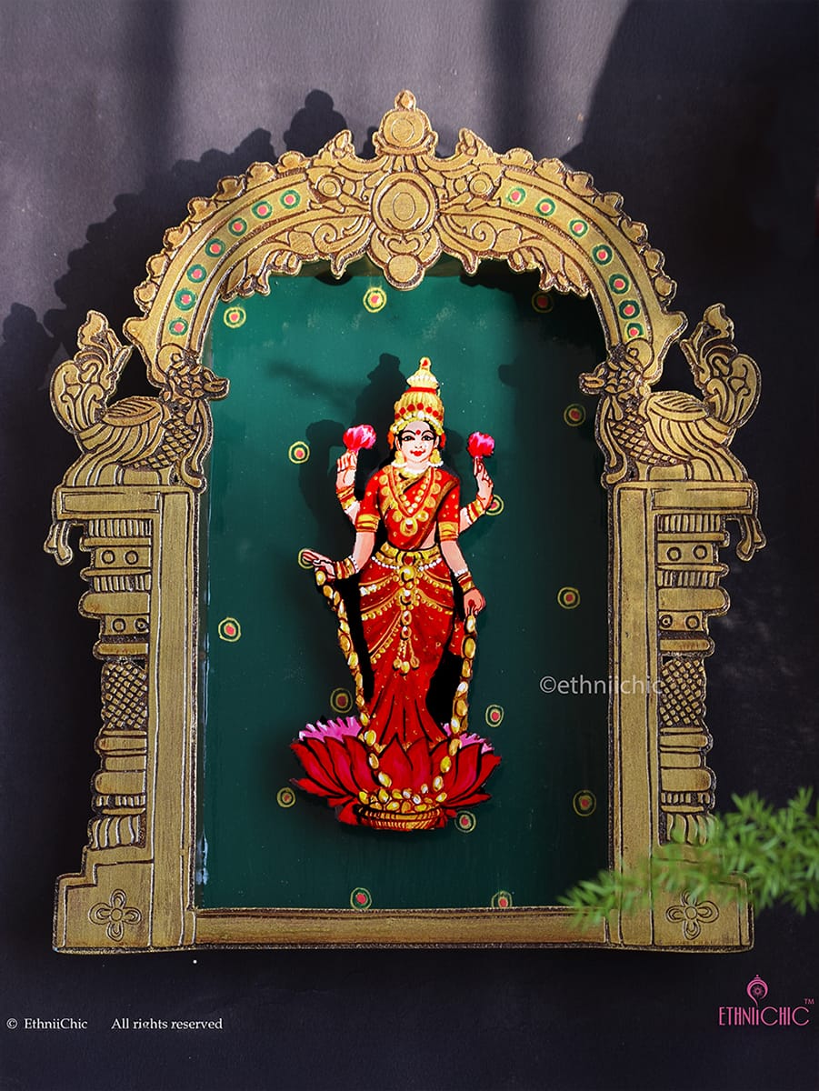 Wall Mounting Frame of Standing Mahalakshmi