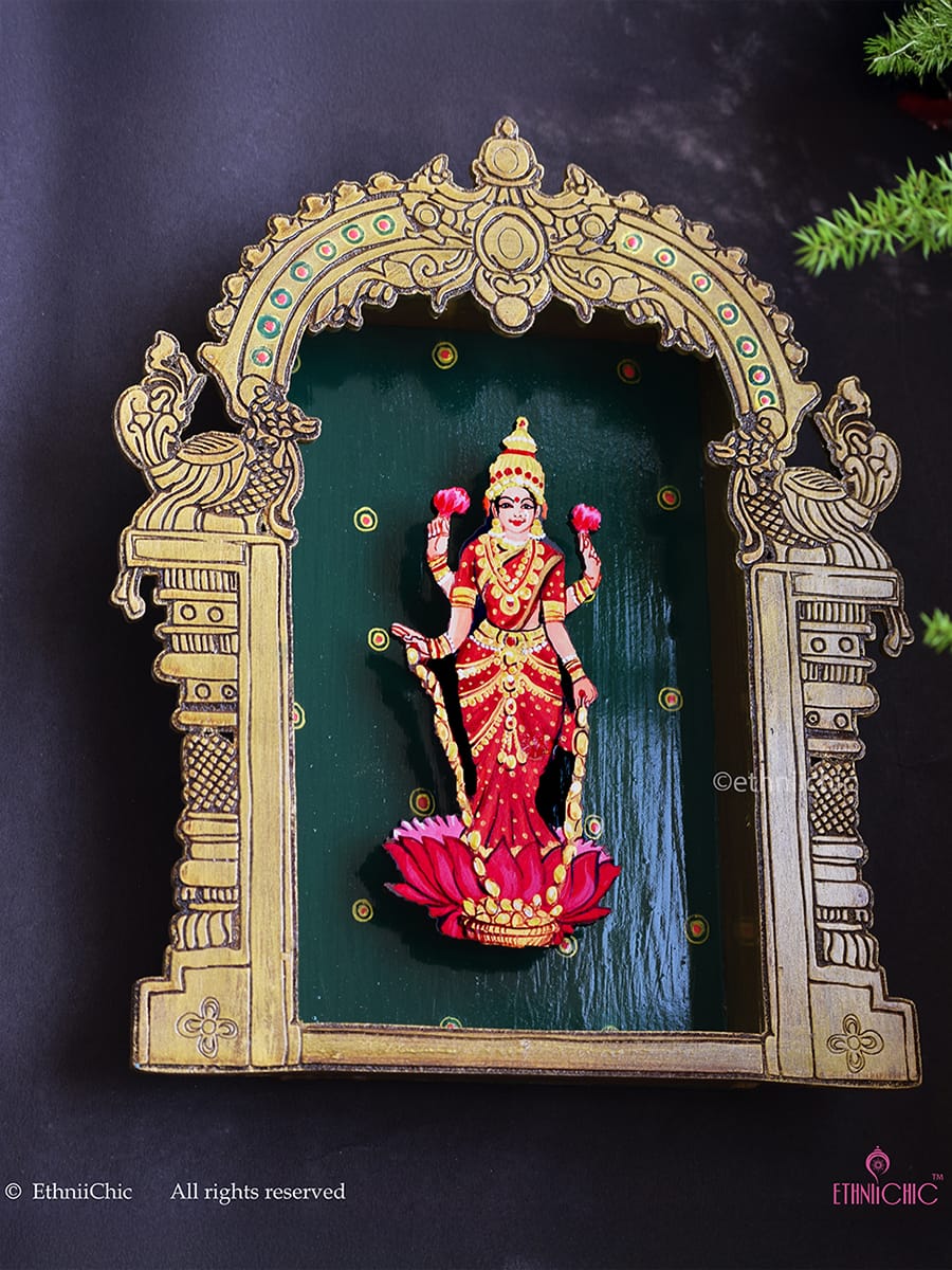 Wall Mounting Frame of Standing Mahalakshmi