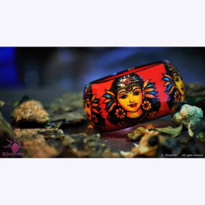 Apsara Kerala Mural Hand crafted Wooden Bangle