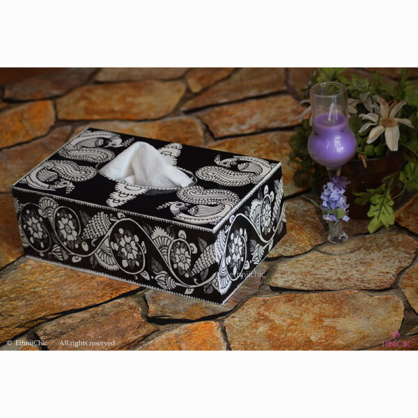 Family Tissue Box - Tholu Peacock