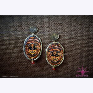 Hand painted Ear rings - Theyyam 1