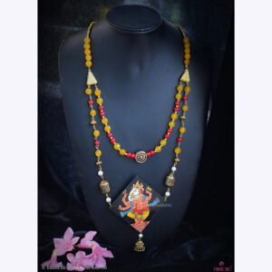 Hand painted Ganesh Double Layer Necklace