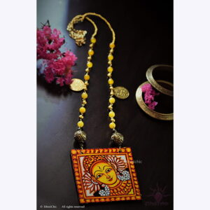Hand painted Kerala Mural Neck piece 23