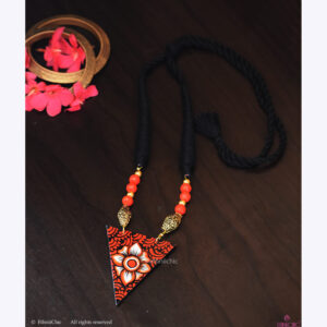 Hand painted Mural Motif Necklace