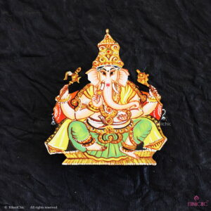 Hand Painted Tanjore Ganesha Cut out