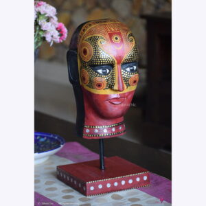Theyyam Head with stand - 10"