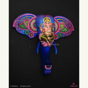 Hand Painted Ganesha Elephant Head