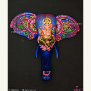 Hand Painted Ganesha Elephant Head