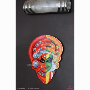 Handpainted Wooden Wall Mounting Kathakali & Theyyam Plaque