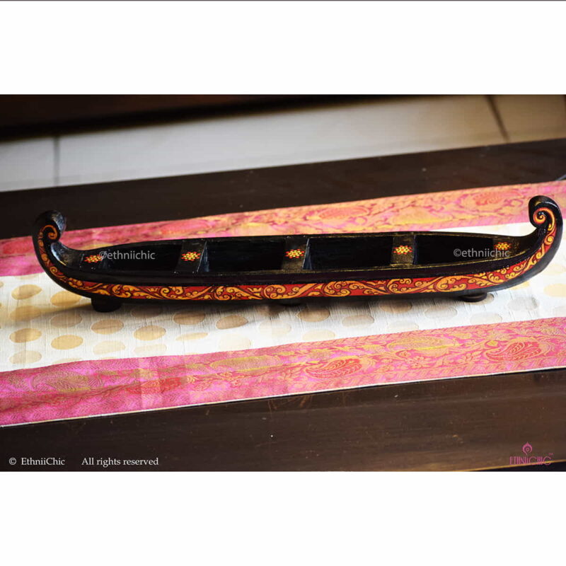 Wooden Hand painted Boat - Design 2